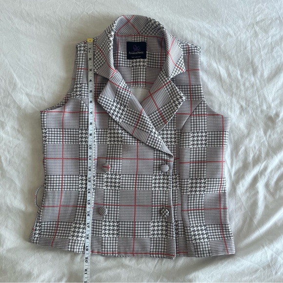 Houndstooth plaid vest suit set - Picture 6 of 13